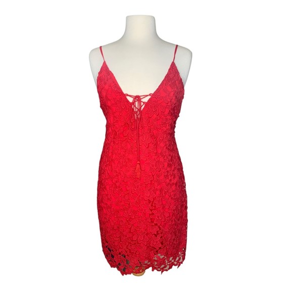 NWT The Jetset Diaries Private Beach Mini Dress in Crimson Small Sleeveless - Picture 2 of 9